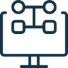 Icon representing workflow integration for real estate document preparation solution
