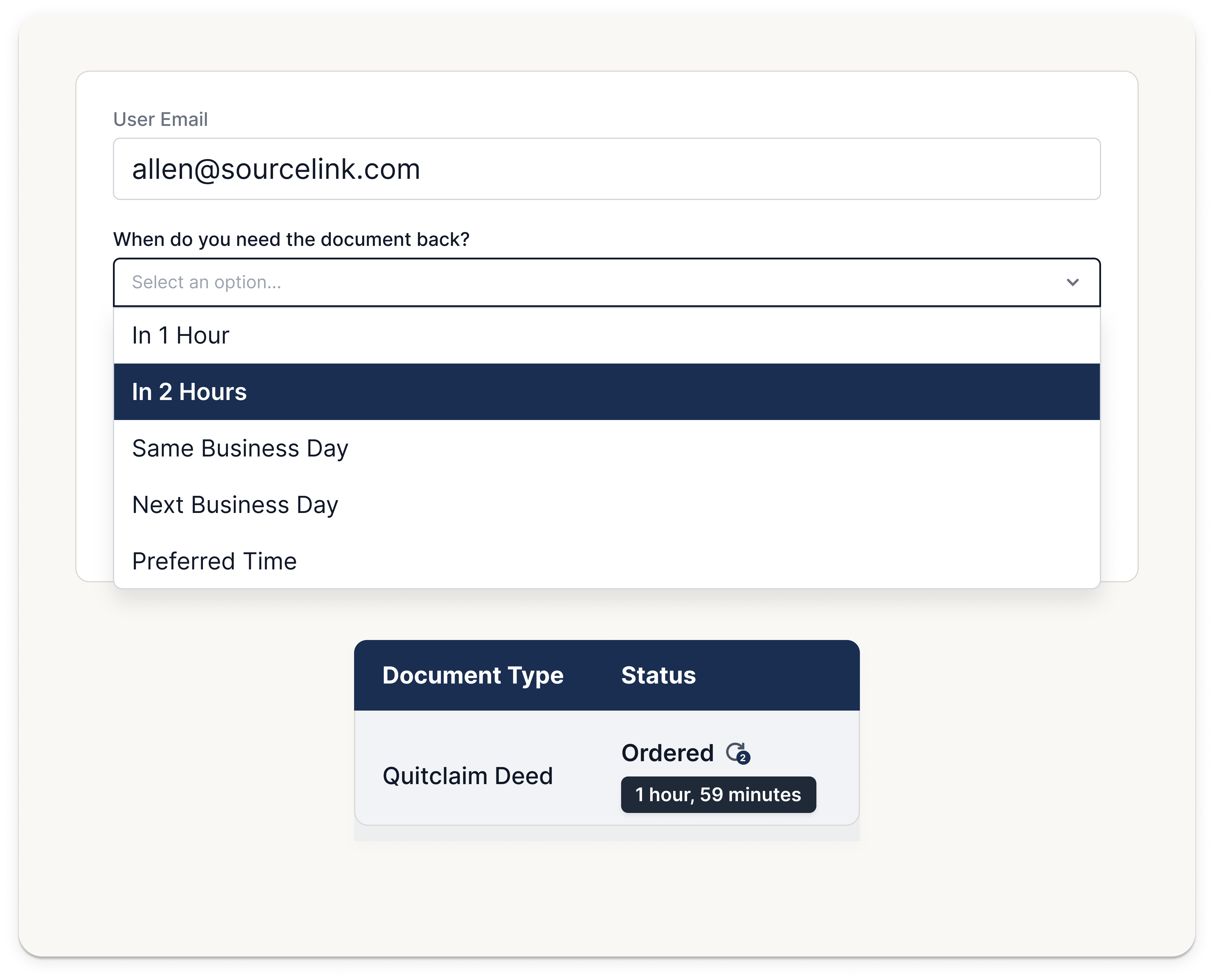 Document Delivery Scheduling preview